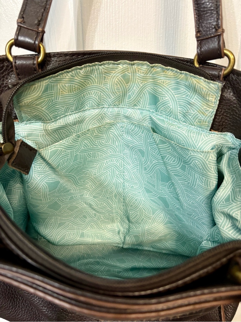 The Sak Dark Brown Leather Shoulder Bag - Picture 5 of 7